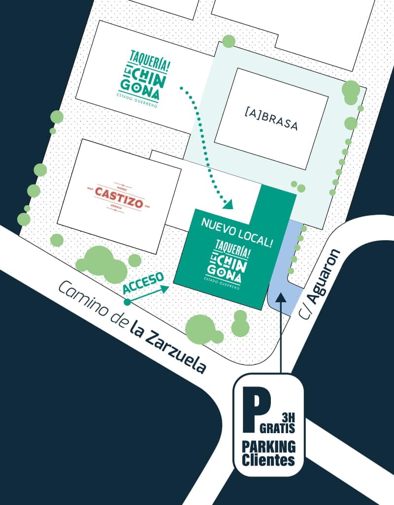 Mapa nuevo local La Chingona